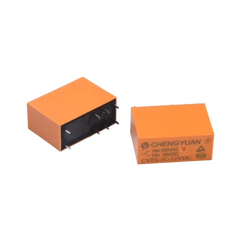 CYF3-rele,SPDT-rele,JQX-14F,16A 250VAC rele,8PIN PCB 0,54W rele.14F tehorele