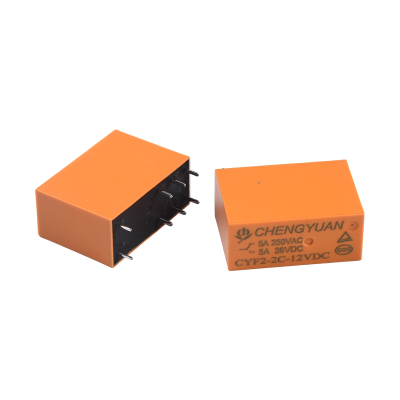CYF2-rele, DPDT-rele, JQX-14F, 5A 250 VAC rele, 8A rele, 8PIN PCB 0,54 W rele.14F tehorele