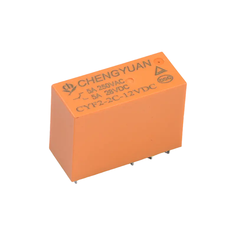 CYF2-rele, DPDT-rele, JQX-14F, 5A 250 VAC rele, 8A rele, 8PIN PCB 0,54 W rele.14F tehorele
