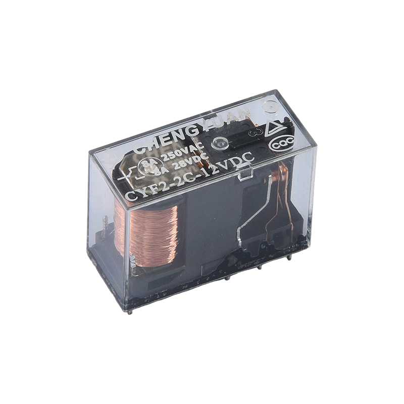 CYF2-rele, DPDT-rele, JQX-14F, 5A 250 VAC rele, 8A rele, 8PIN PCB 0,54 W rele.14F tehorele