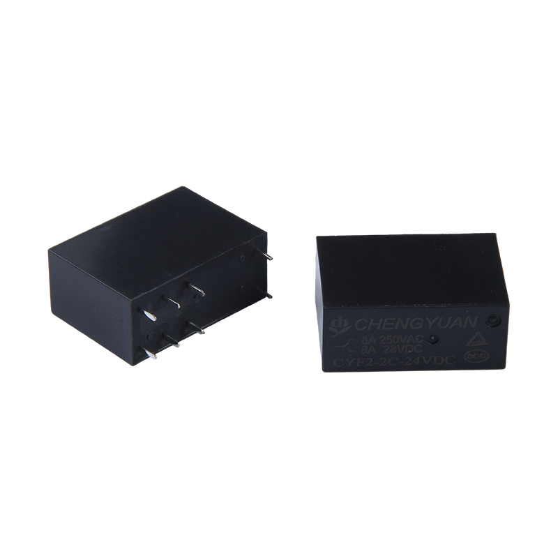 CYF2-rele, DPDT-rele, JQX-14F, 5A 250 VAC rele, 8A rele, 8PIN PCB 0,54 W rele.14F tehorele