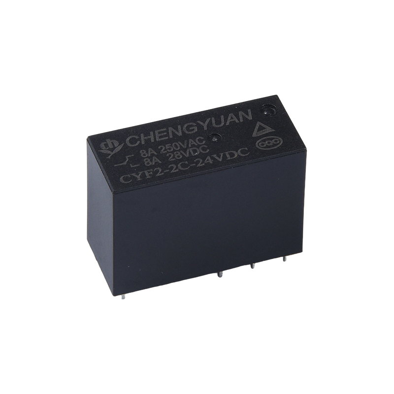 CYF2-rele, DPDT-rele, JQX-14F, 5A 250 VAC rele, 8A rele, 8PIN PCB 0,54 W rele.14F tehorele