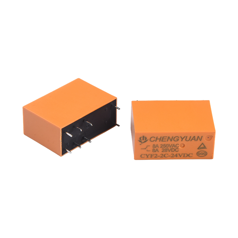 CYF2-rele, DPDT-rele, JQX-14F, 5A 250 VAC rele, 8A rele, 8PIN PCB 0,54 W rele.14F tehorele