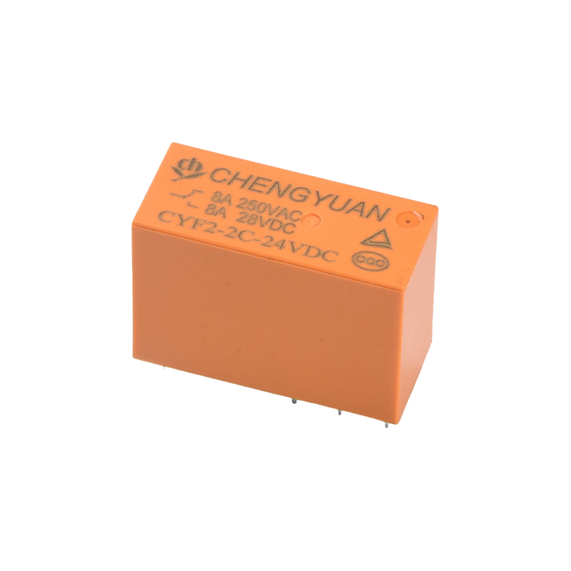 CYF2-rele, DPDT-rele, JQX-14F, 5A 250 VAC rele, 8A rele, 8PIN PCB 0,54 W rele.14F tehorele