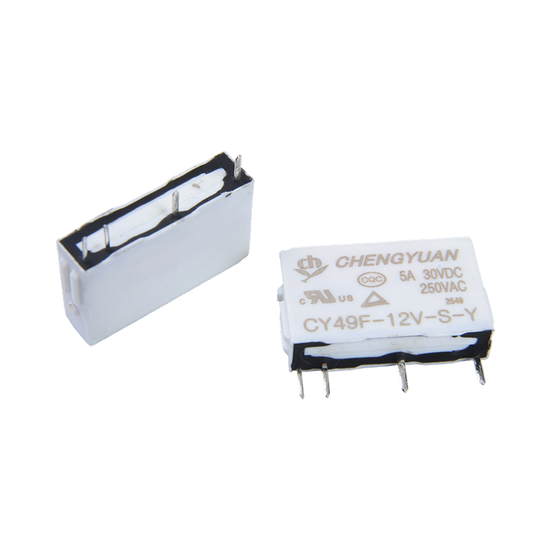 CY49F-rele, ohut tehorele, 49F-rele, signaalirele, 4PIN PCB 5A 0,12 W pieni rele.