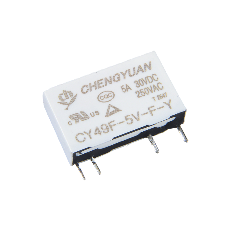 CY49F-rele, ohut tehorele, 49F-rele, signaalirele, 4PIN PCB 5A 0,12 W pieni rele.