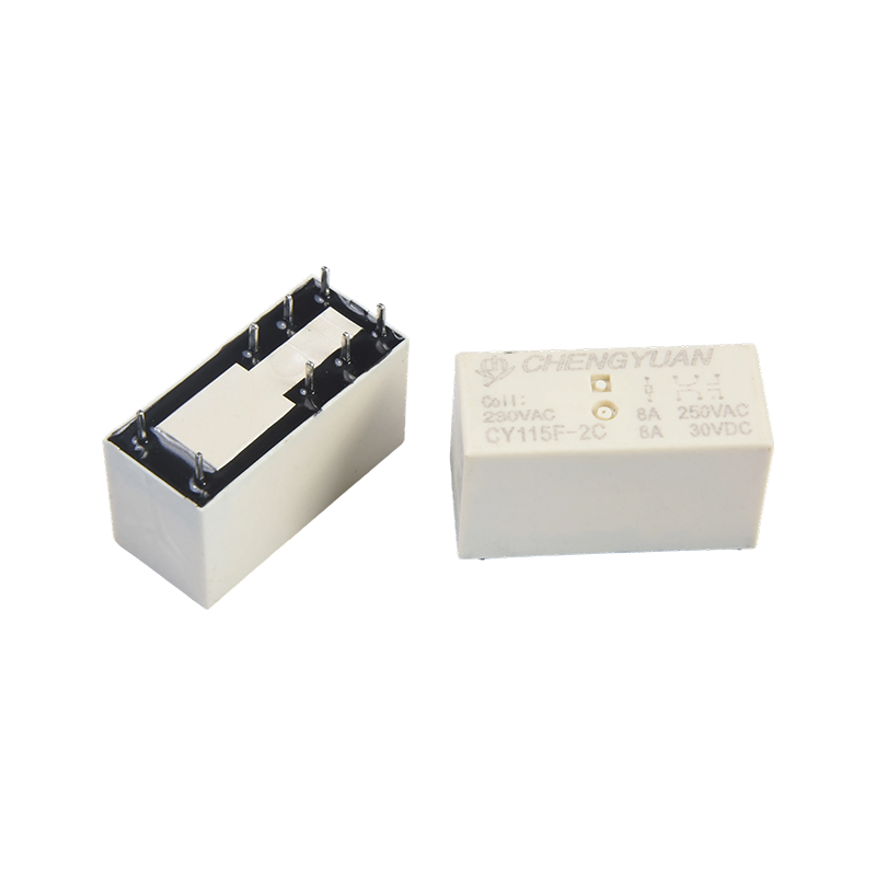 CY115F2 rele, DPDT piirilevyrele, JQX-115F, 8A 0,4 W 8PIN rele, PCB 2C rele.115F tehorele