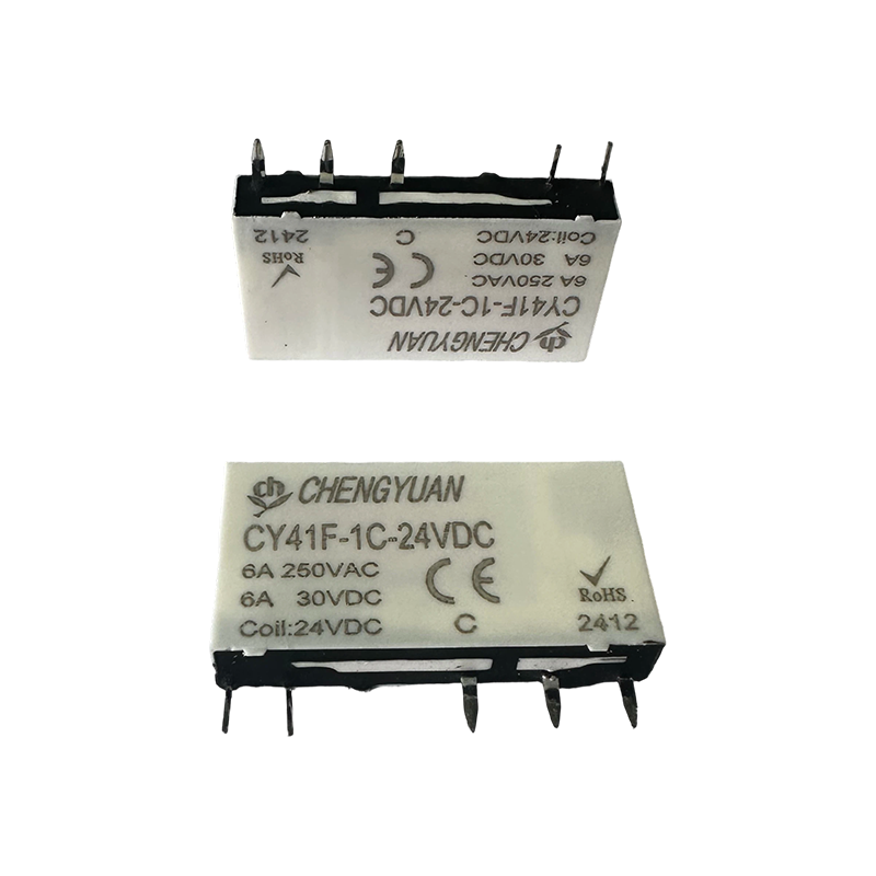 CY41F-rele, ohut tehorele, 41F-rele, signaalirele, 5PIN PCB 6A pieni rele.