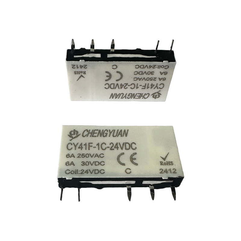 CY41F-rele, ohut tehorele, 41F-rele, signaalirele, 5PIN PCB 6A pieni rele.