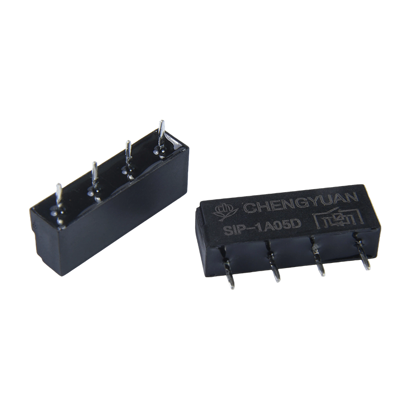SIP-rele, Reed-rele, SIP-1A05, PCB-kiinnitysrele,