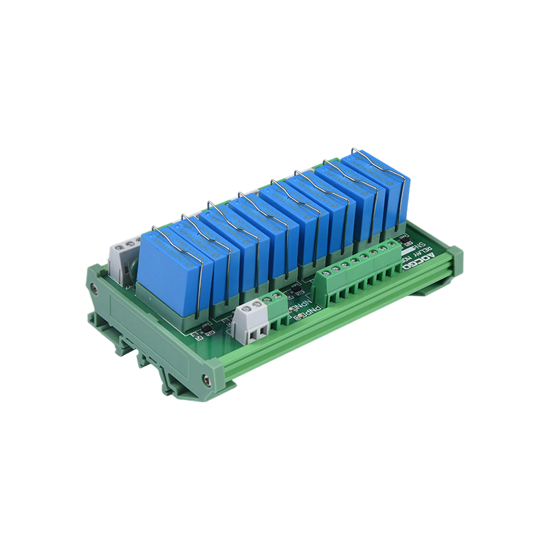 MCYF1 relemoduuli, 14F kiskorelemoduuli, 14F 10A teollisuusliitäntämoduuli.